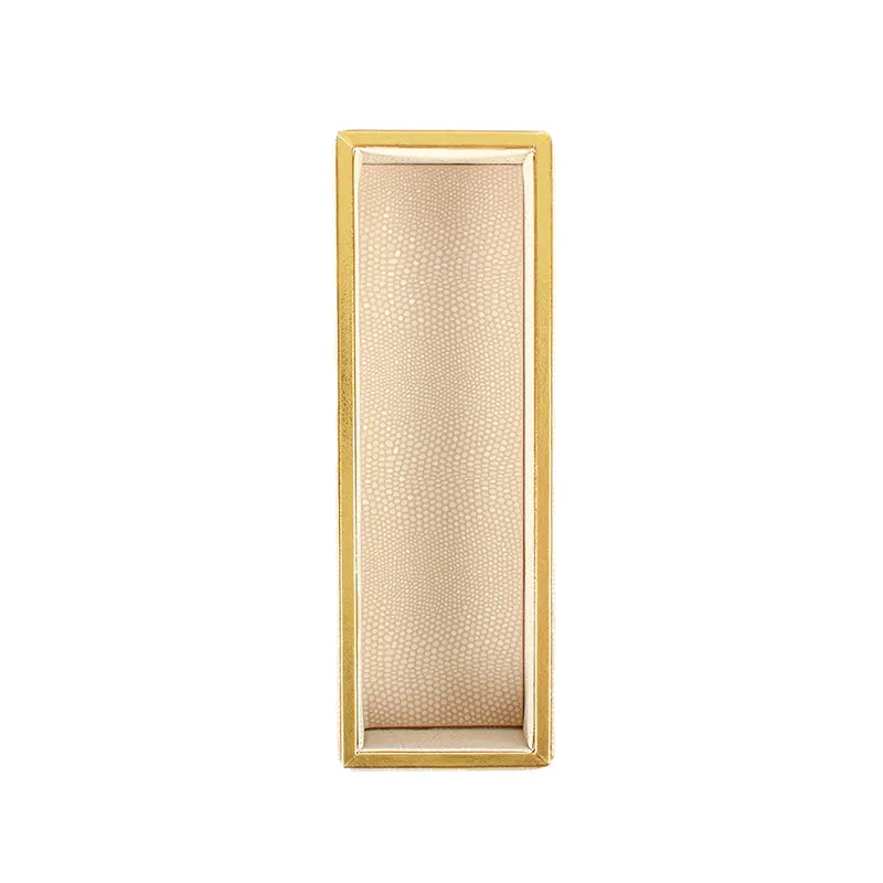 Tisquo Faux Leather Cutlery Tray - Ivory media 5