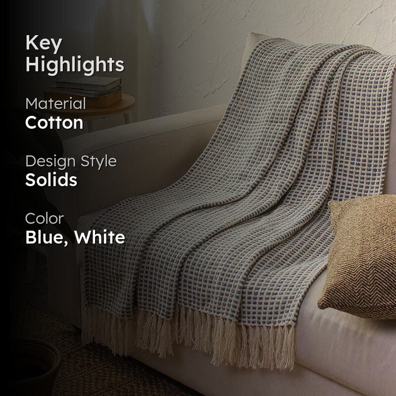 Girnar Throw - Dark Blue media 2