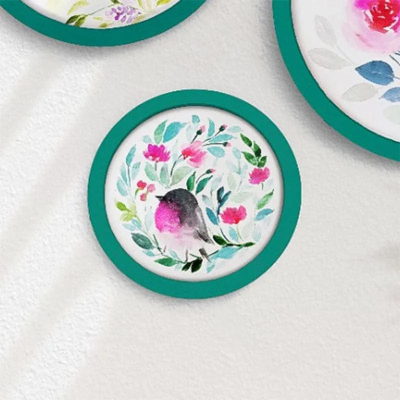 Flora Tune Handpainted Wall Plate - Set Of Three media 3