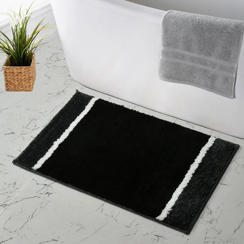 Zyra Cotton Bath Mat - Black media 4
