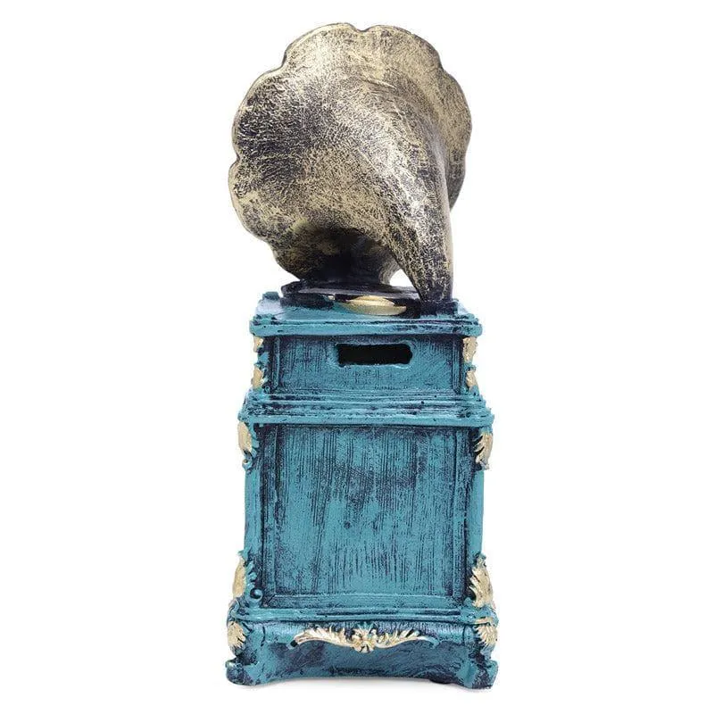 Vintage Music Box Table Accent - Blue media 5