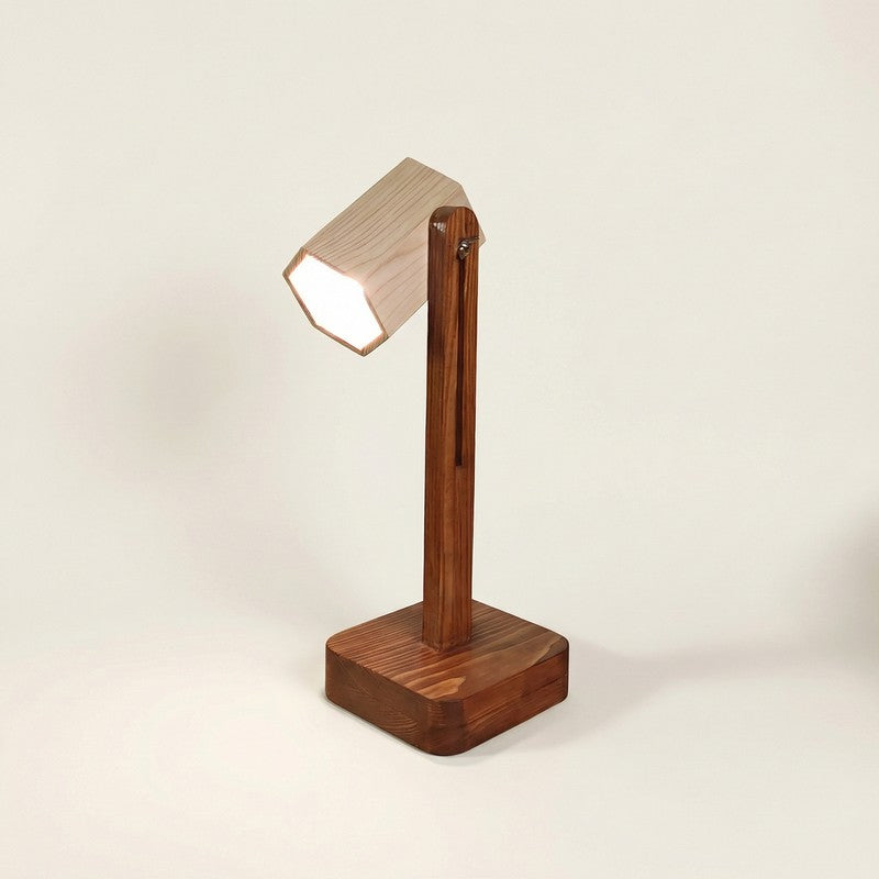 SoftCore Wooden Table Lamp - Brown media 4