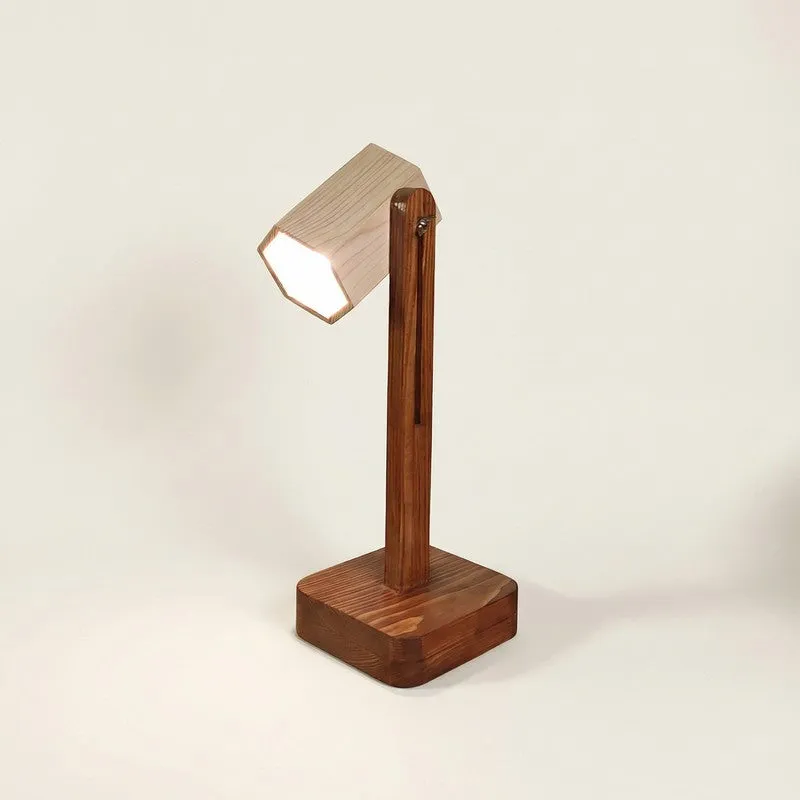 SoftCore Wooden Table Lamp - Brown media 4
