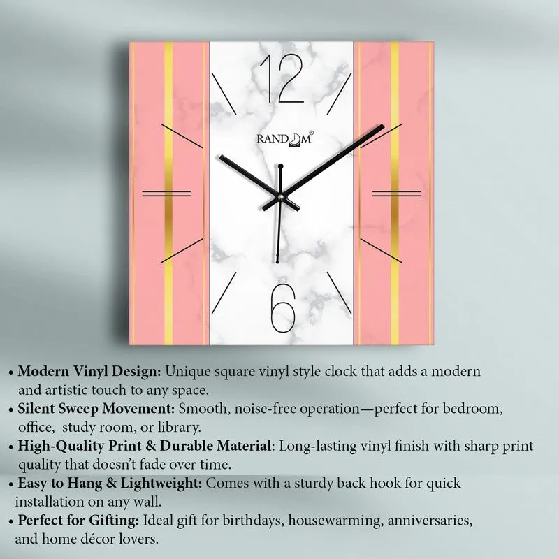Kyron Analog Wall Clock - White,Pink media 6