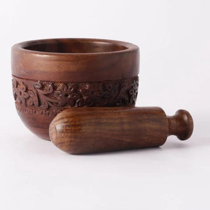 Natura Carved Mortar & Pestle media 5