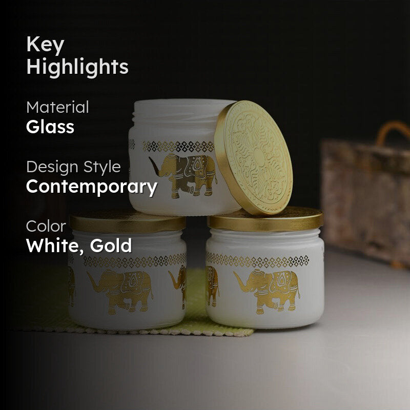 Elephanta Airtight Jar (300 mL Each) - Set Of Three media 2