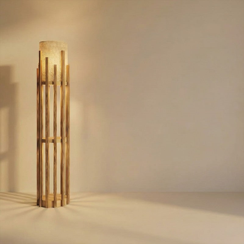 DLume Wooden Cage Floor Lamp media 5