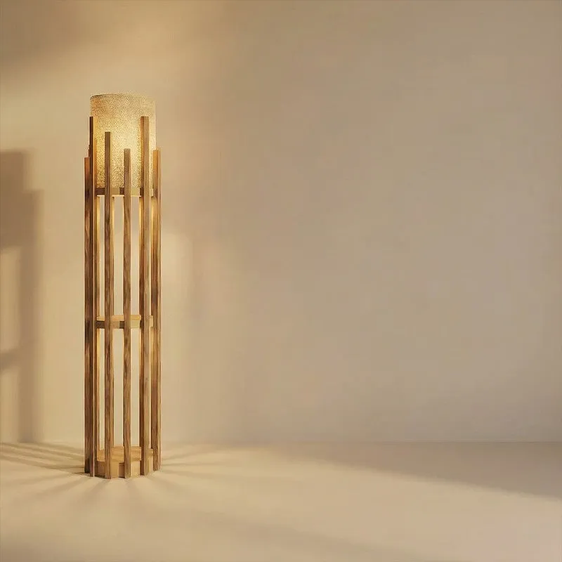 DLume Wooden Cage Floor Lamp media 5
