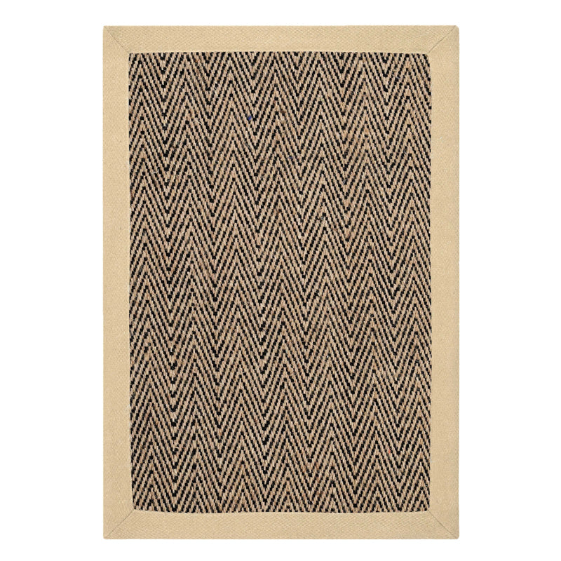 ChevronTread Anti-Slip Jute Door Mats - Black