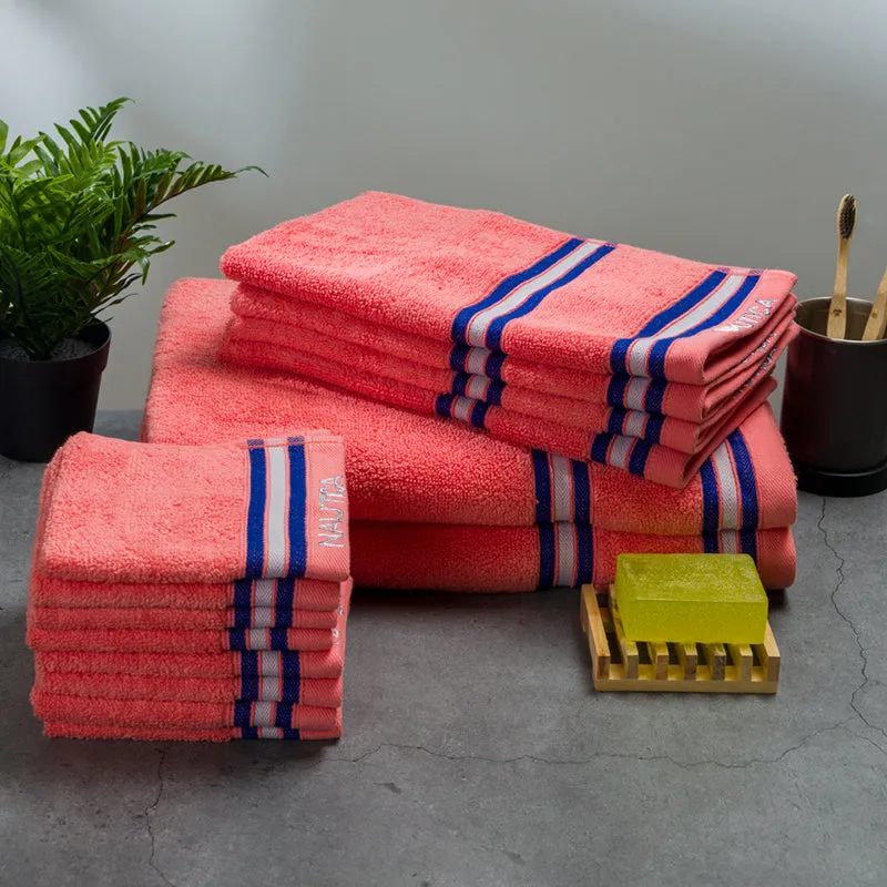 Nautica Dove Dual Cotton Towel Set (Coral) - Set Of Fourteen media 4