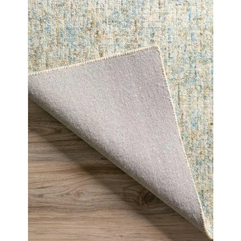 Handloom Hand Tufted Harmony Wool Rug - Light Blue & Beige media 5