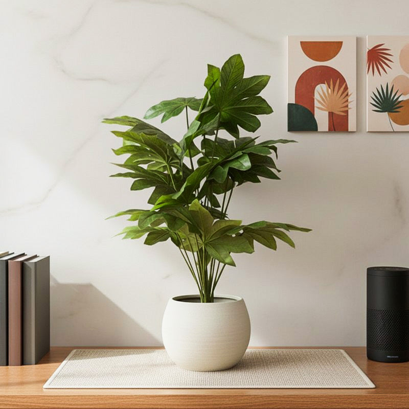 Botanest Artificial Papaya Leaves Plant - 2 Feet