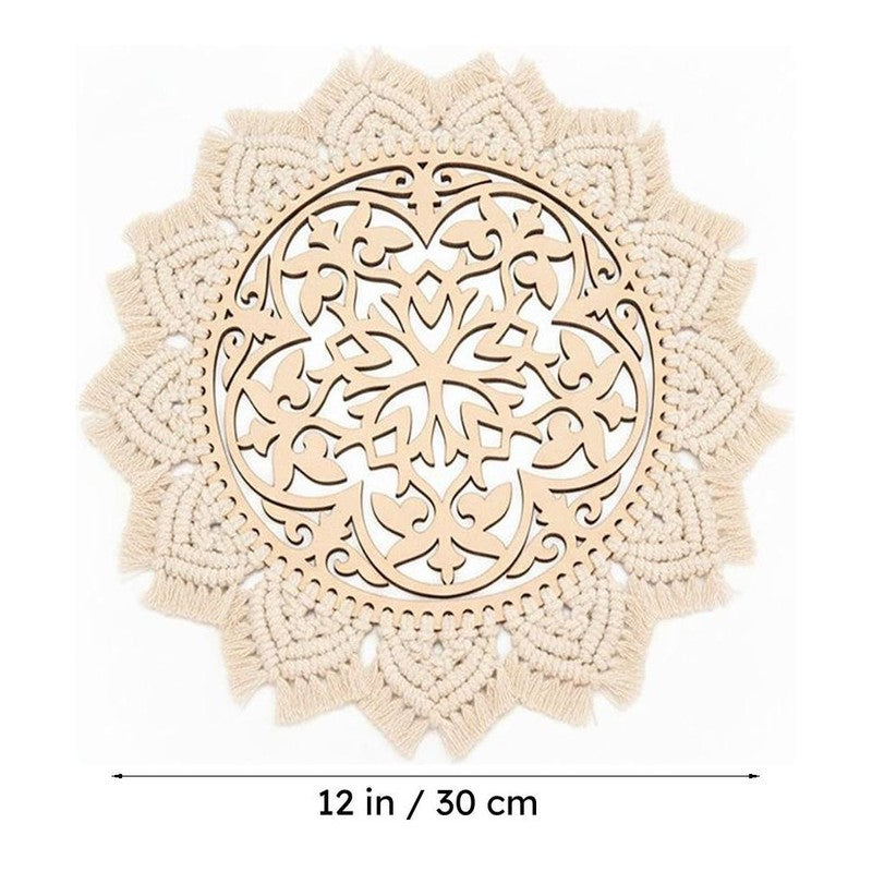 Boho Artsy Handcrafted Macrame Placemat - Single Piece media 7