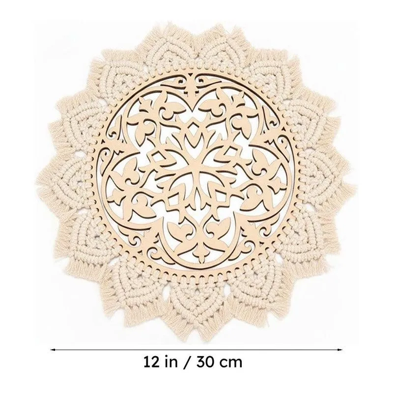 Boho Artsy Handcrafted Macrame Placemat - Single Piece media 7