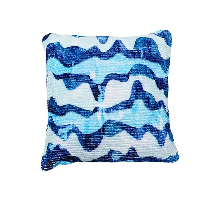 RythmFlow I Cushion Cover - Blue media 3