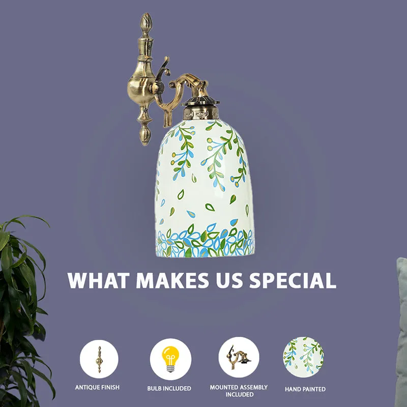 Petal Drops Hand Painted Wall Lamp media 7