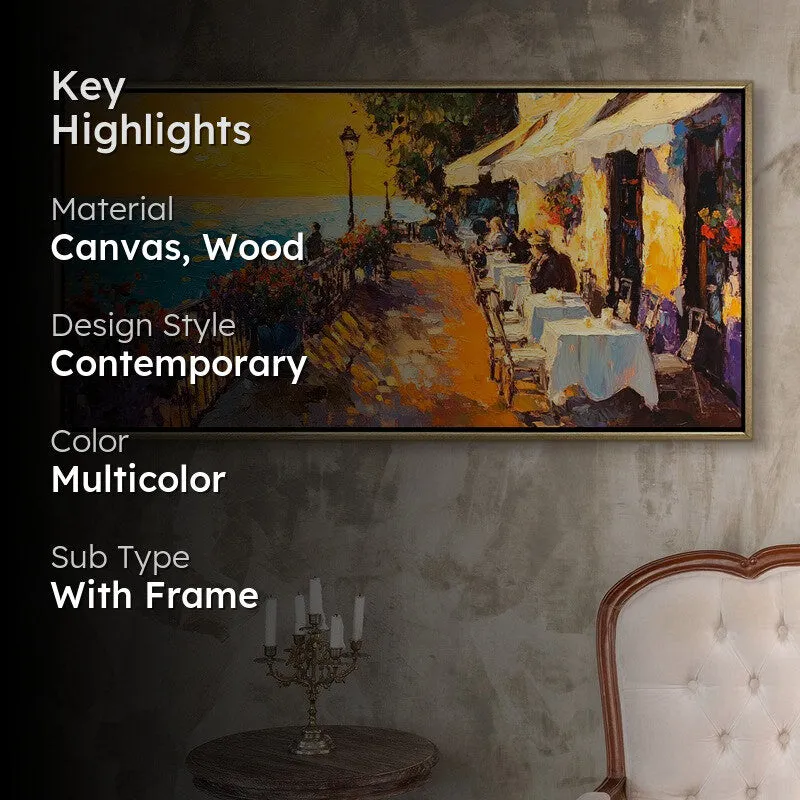 Breezy Veranda Canvas Wall Painting With Frame media 2