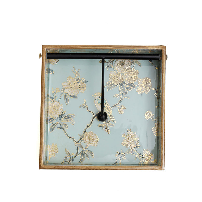 Elegant Blue Floral MDF Tissue Holder media 5