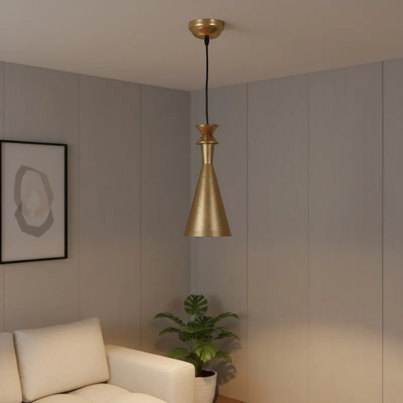 Luxe Cone Iron Ceiling Lamp media 1