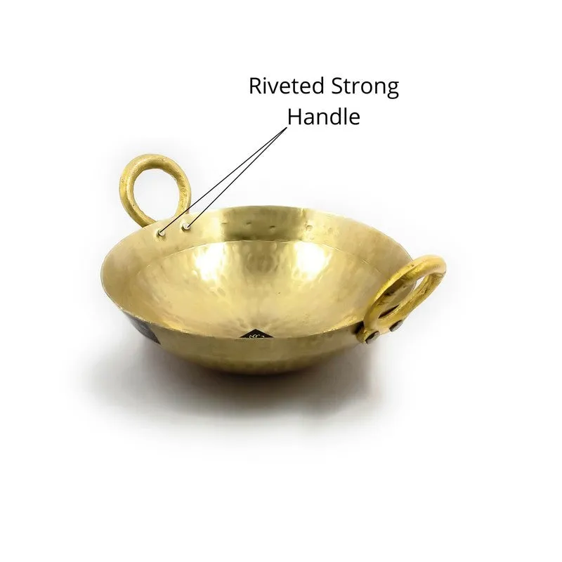 TadkaPro Heavy Duty Brass Kadhai - 1100 mL media 3