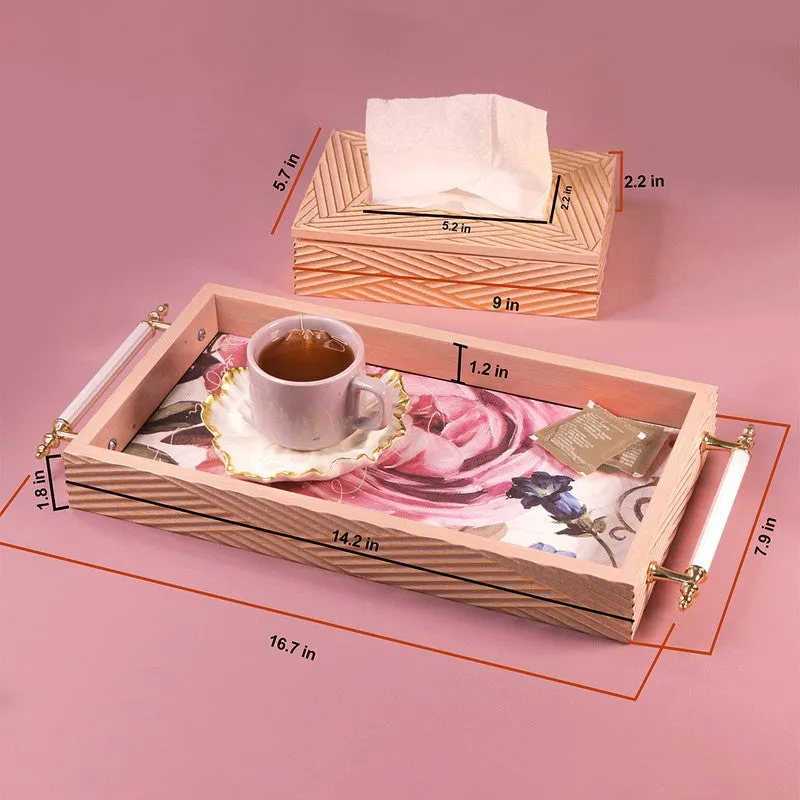 Luxe Tray with Tissue Holder - Two Piece Set media 9