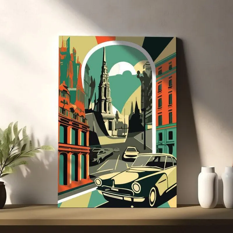 Britain Retro Canvas Wall Painting media 3