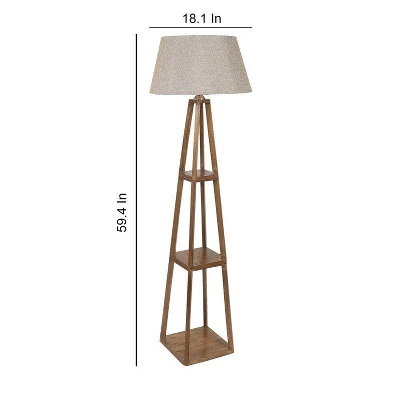 Blace Netima Floor Lamp With Shelf - Almond image 6