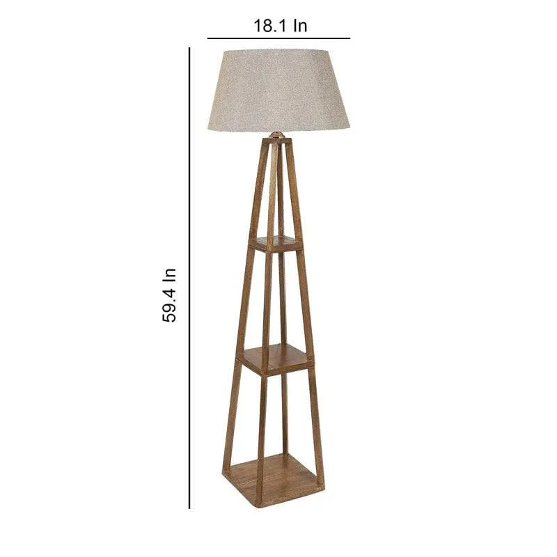 Blace Netima Floor Lamp With Shelf - Almond media 6
