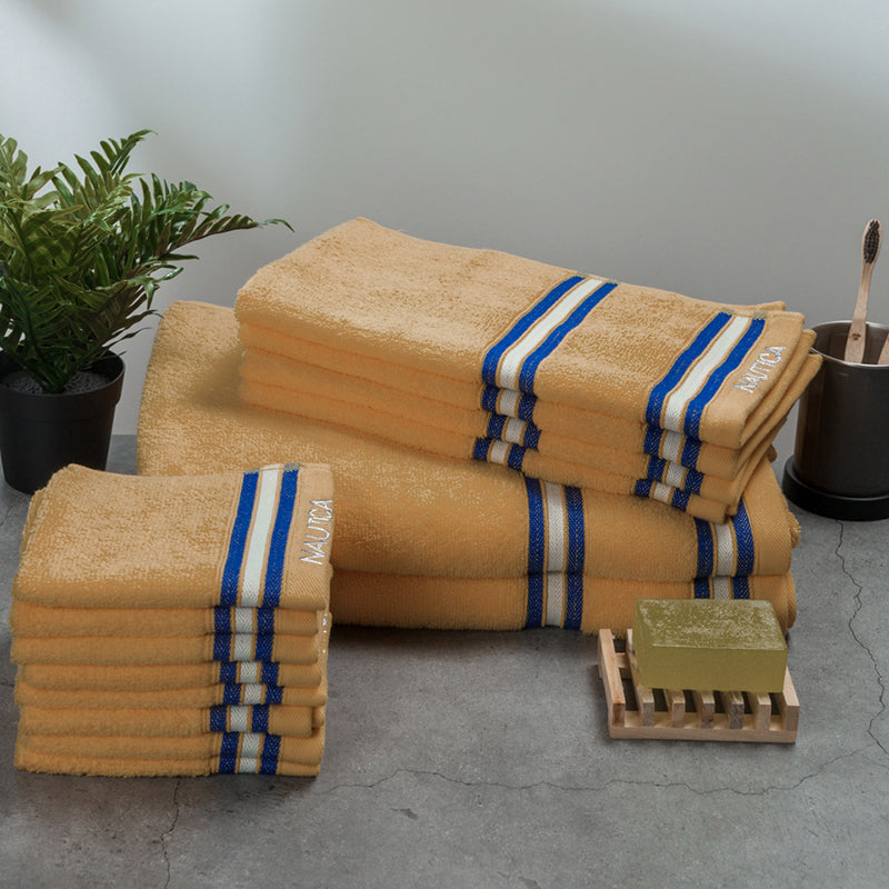 Nautica Dove Dual Cotton Towel Set (Beige) - Set Of Fourteen media 4
