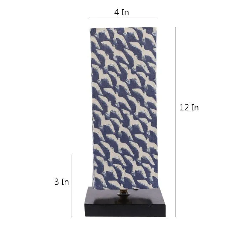 Glara Ingram Fabric Table Lamp - Blue,White media 5