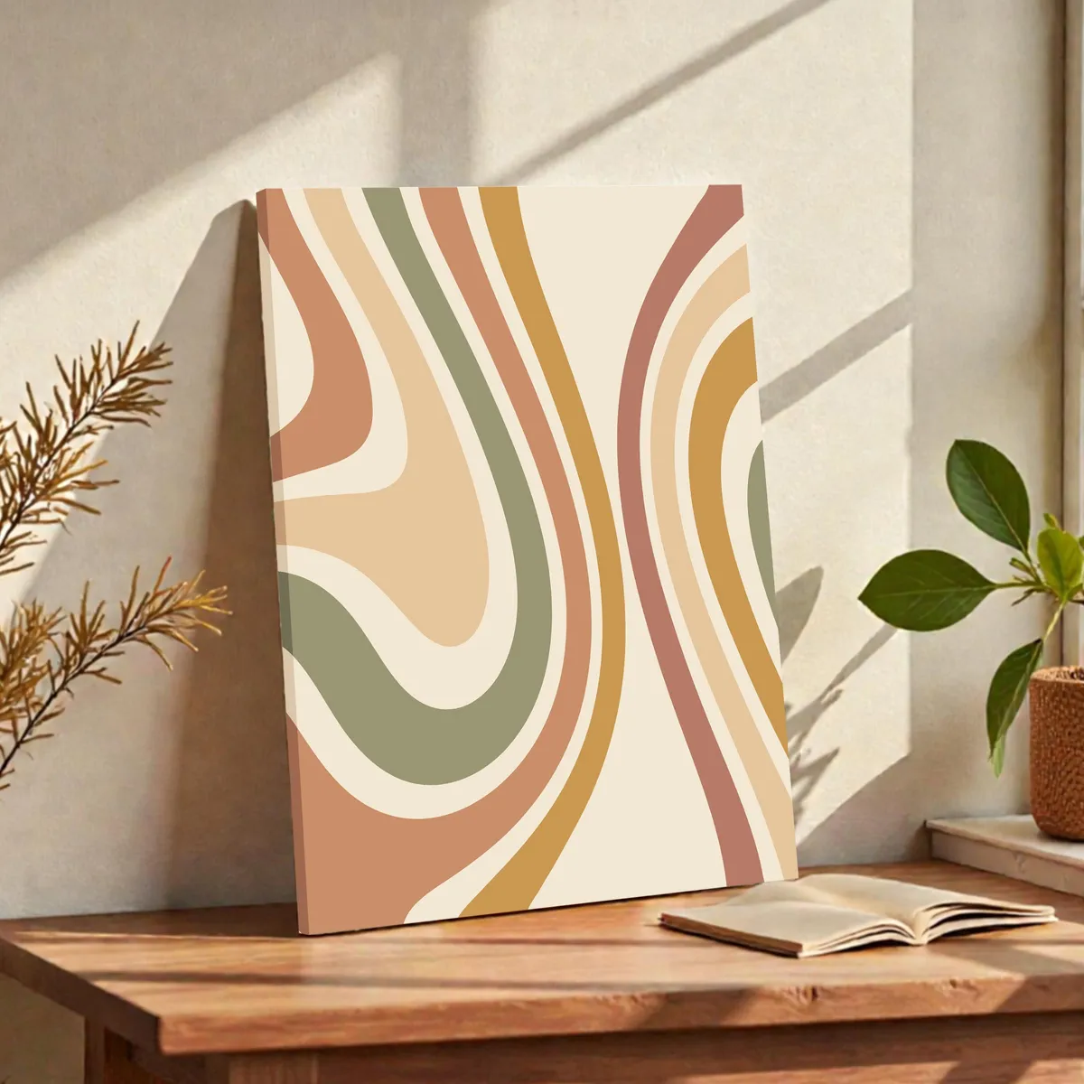 Luna & Linen Cotton Canvas Wall Painting media 2