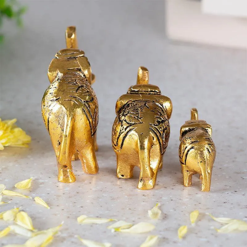 Haathi Family Showpiece - Set Of Three media 4