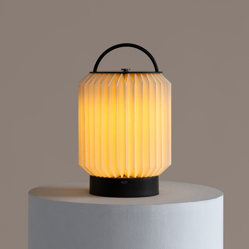 Fig Living Tote Table Lamp - Ivory,Black media 3