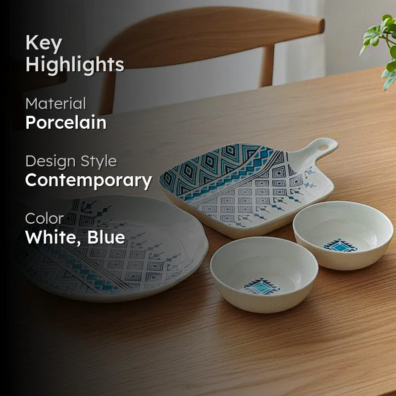Jivo Chic Porcelain Serving Set - Four Piece Set media 2