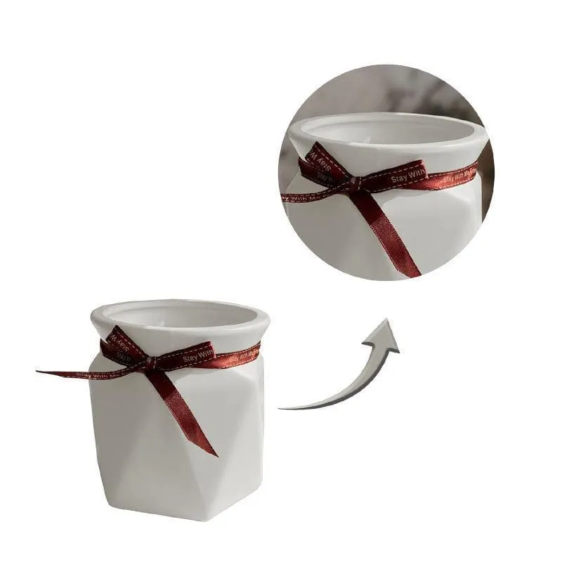 Quirky Contours Vase - White media 3