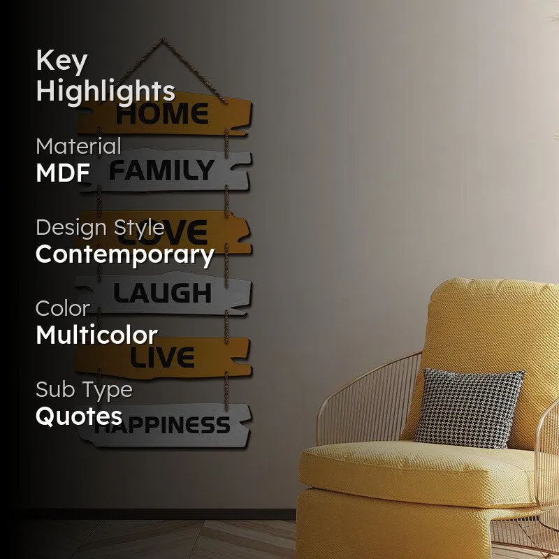 Heart & Hearth Wood MDF Wall Hanging media 2