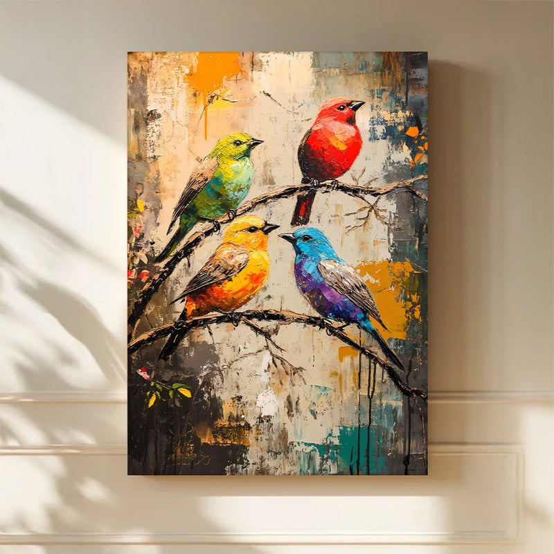 Vibrance Of Birds III Canvas Wall Art media 4