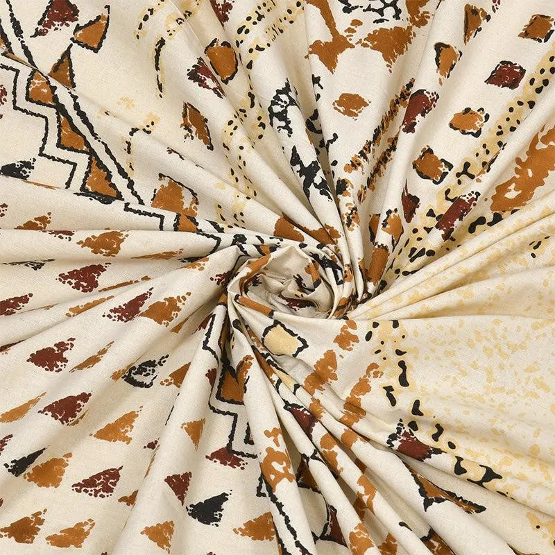Gemin Printed Cotton Bedsheet (Yellow) - 160 TC media 6