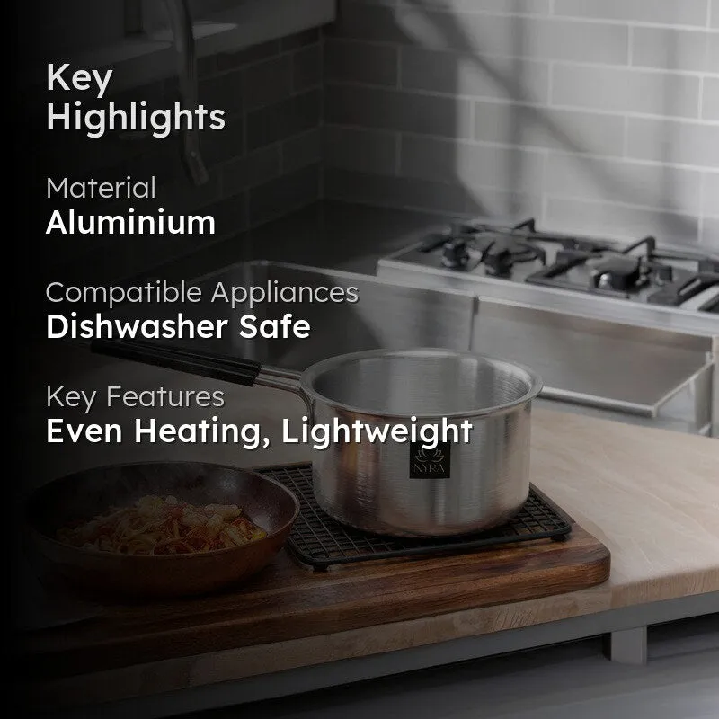 Dipora Aluminum Sauce Pan - 2450 ML media 2