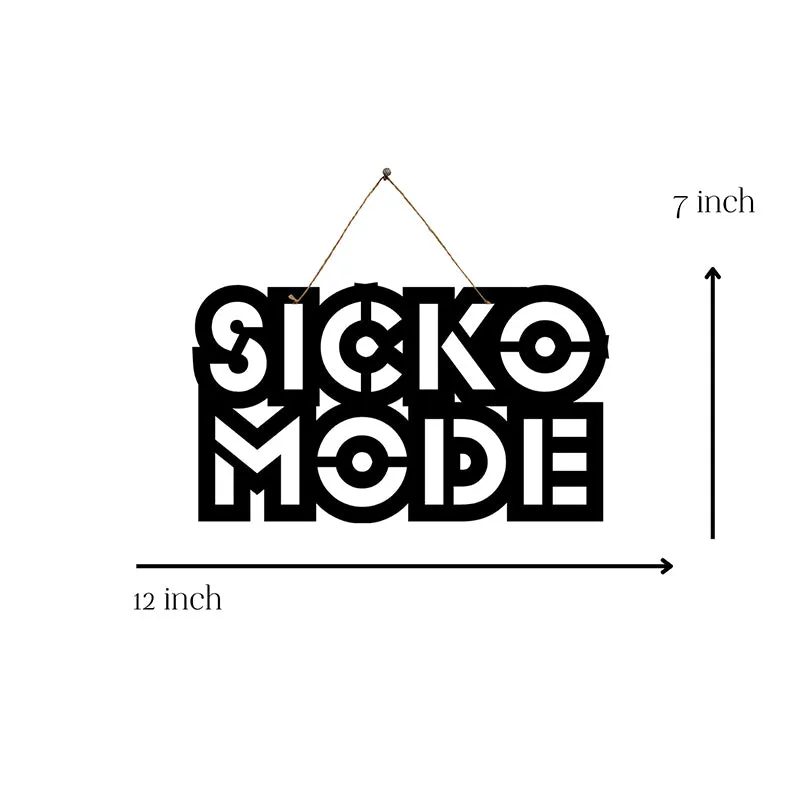 Sicko Mode Mild Steel Wall Accent media 5