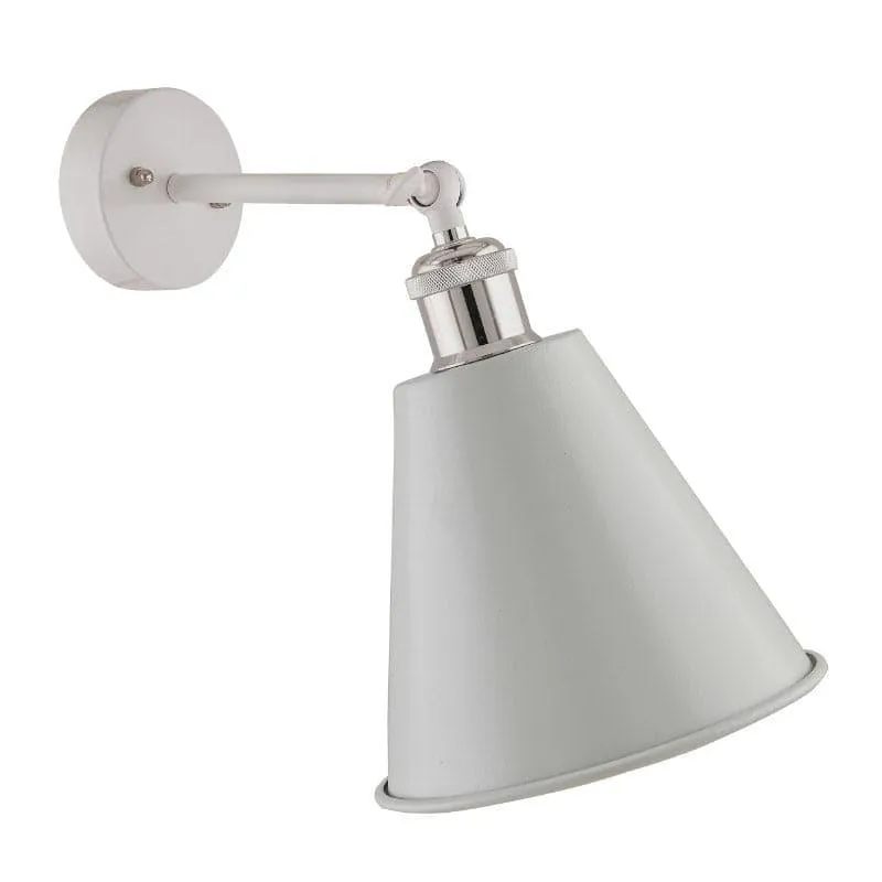 Kenda Cone Metal Wall Lamp - White media 4