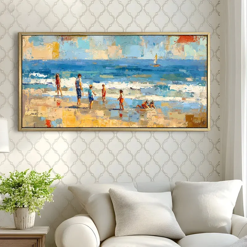 Summer Glow Canvas Wall Painting With Frame media 4