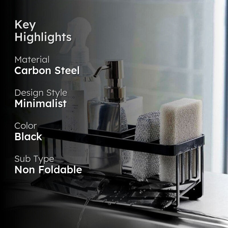 Triva Kitchen Sink Organizer - Black media 2