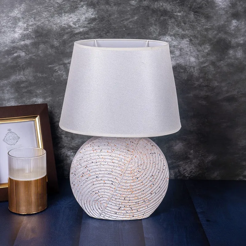 AarviDecor Gideon Accent Ceramic Table Lamp - White media 3
