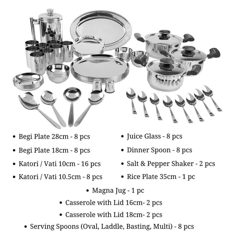 Kraft Zyvora Luvia Dinner Set - 76 Piece Set media 10