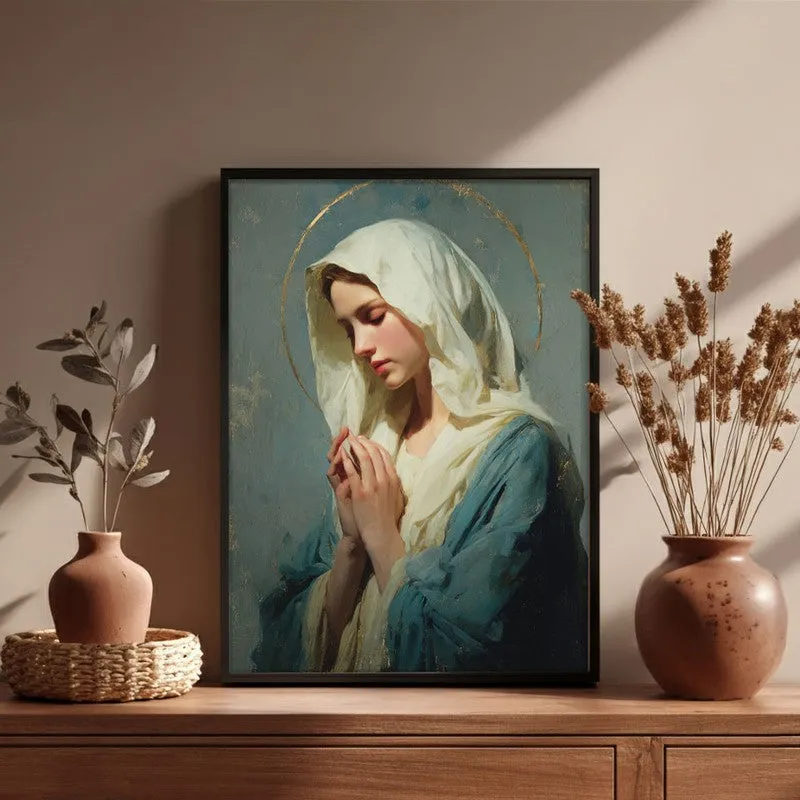 Grace in Devotion I Archival Paper Wall Painting With Black Frame media 4