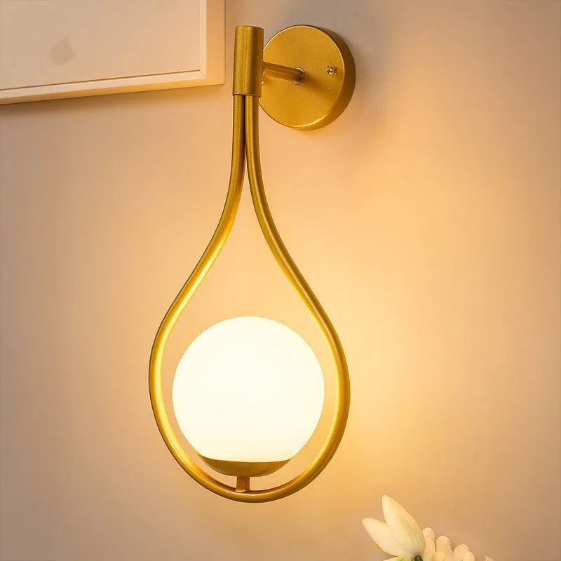Aura Pendant Glass & Metal Wall Lamp media 1