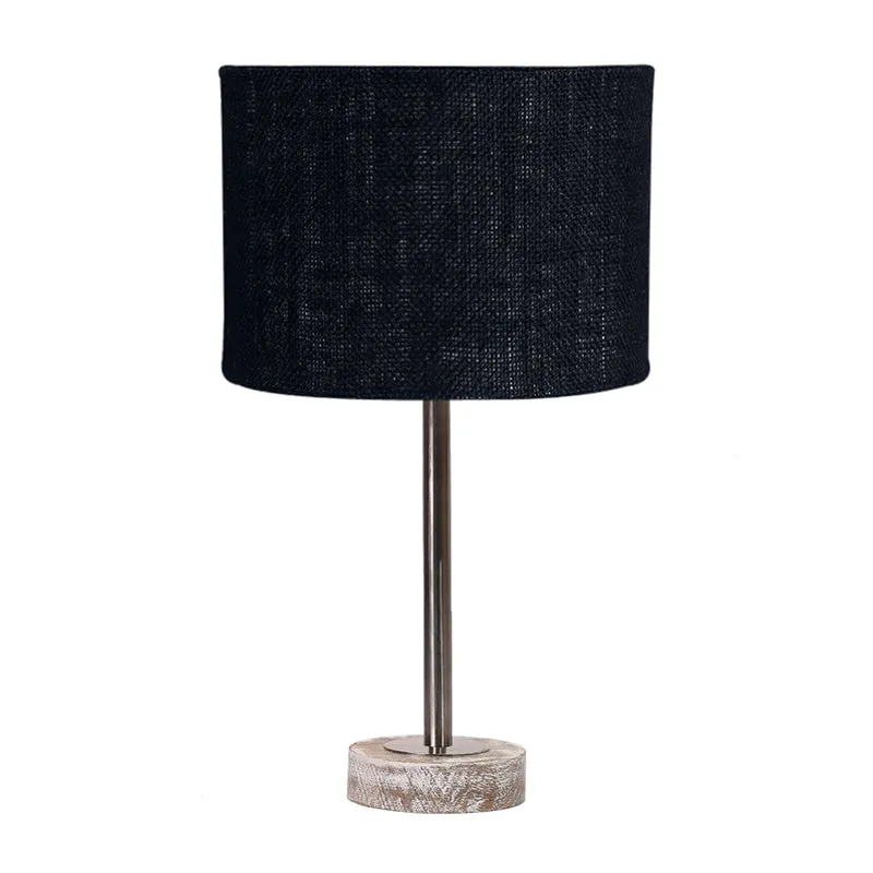 Sienna I Rodin Wooden Table Lamp - Black,Silver,White media 4
