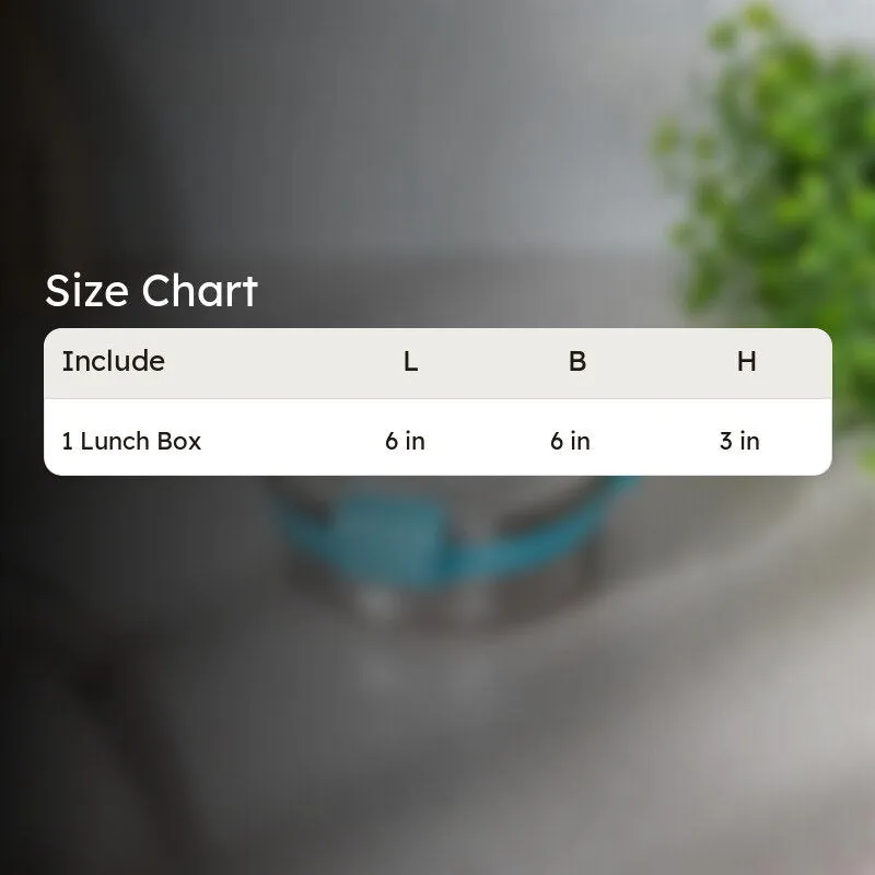 Ivago Steel Airtight Lunch Box (Light Blue) - 275 mL media 7