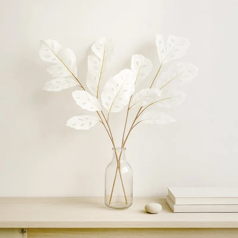 Timeless Petals (White) Premium Artificial Floral - Set Of Two media 1